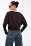 Women's Boat Neck Bat Sleeve Modal Sweatshirt 265139 - - 5