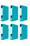4 Narrow Plastic Folders A4 Folders - 3