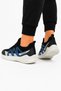 Knitwear Poly Sole Smart Lace-Up Children's Sports Shoes Black - Blue