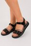 Velcro Girls' Sandals Black - 4