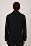 Men's Black Premium Series Double-Breasted Wide Collar Modern Cut Cashmere Coat - 5