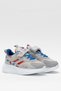 Children's Velcro Smart Lacing Sports Shoes Gray - Blue - 4