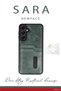 Zngzrmll Galaxy A56 Case Sara Leather Case with Business Card Holder (173606) - Red - 2