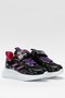Children's Velcro Smart Lacing Sports Shoes Black - Fuchia - 4