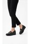 Women's Loafer Moccasin Thick Sole Buckle Laceless Daily Office Shoes Black Gold Stylish 56177 - 4