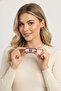 Modern D Shaped Clip-On Plum Color Bijouterie Earrings for Women - 4