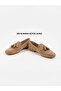 Genuine Leather Suede Tassel Detailed Women's Loafer Shoes - 3