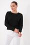 Women's Boat Neck Bat Sleeve Modal Sweatshirt 265139 - - 4