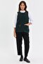 Women's Crew Neck Knitted Rose Embroidered Short Wool Vest Green - 5