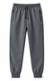 Men's 3-Pocket Elastic Leg Two-Thread Sweatpants 24709 Anthracite - 2