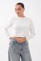 Women's Fashion Crew Neck Short Sweatshirt 265138 - 3