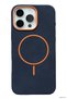 Zngzrmll iPhone 15 Pro Max Luno Leather Magsafe Cover (165441) - Blue