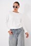 Women's Boat Neck Bat Sleeve Modal Sweatshirt 265139 - - 4