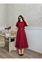 HIGH-QUALITY MIDI DRESS WITH SLIT DETAIL AND BELT
