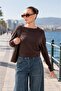 Women's Boat Neck Bat Sleeve Modal Sweatshirt 265139 -