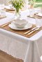 White Drop Pattern Liquid Repellent Stain-Resistant Tablecloth 160X220 cm - 3