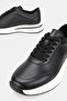 Men's Black Genuine Natural Leather Eva Sole Lace-Up Shoes - 3