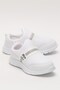 Children's Elasticated Lightweight Airfle Sports Shoes White - 2