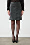Faux Leather Mini Skirt - Black - 4