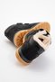 Velcro, Fur-Lined, Rubber Non-Slip Sole Children's Boots Black - 4
