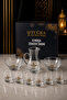 9 Piece Hajj Umrah Catering Set |   Pitcher, 6 Glasses and 2 Bowls Glass Set - Tuğra Patterned - 2
