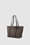 Jersey Bow Shoulder Bag Brown - 2