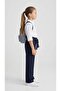 Basic Girls' School Trousers with Belt 11/14 Years - 2