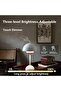 Modern Cordless Table Lamp Rechargeable Mushroom Touch Lamp Dimmable LED Bedside Lamp Portable Nightstand Desk Light for Bedroom Living Room Indoor Outdoor Use White - 2