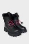 Velcro Smart Lace-Up Fur-Lined Cold and Water Resistant Girls' Boots Black - Fuchsia - 2