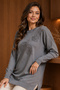 Patterned Mercerized Tunic N3385 Gray - 3