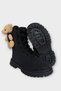 Cold-Proof Girls' Boots with Teddy Bear and Zipper, Black - 2