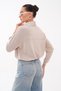 Women's High Collar Modal Sweatshirt with Rubber Detail at the Bottom 265194 - - 5