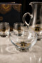 Kaabe Patterned 9-Piece Hajj Umrah Catering Set |   Decanter, 6 Glasses and 2 Bowls Glass Set - 2