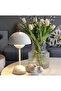 Modern Cordless Table Lamp Rechargeable Mushroom Touch Lamp Dimmable LED Bedside Lamp Portable Nightstand Desk Light for Bedroom Living Room Indoor Outdoor Use White - 5