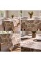 Sophia brown linen tablecloth - 2