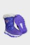 Water Repellent Adjustable Lace-Up Fur Girls' Boots Lilac - 5