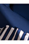 Mael single size 100% cotton fitted sheet bedding set - navy blue - 7