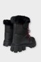 Velcro Smart Lace-Up Fur-Lined Cold and Water Resistant Girls' Boots Black - Fuchsia - 6
