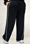 67073 Plus Size Ribbed Modal Pants Set - Black - 4