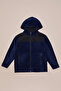 Parachute Fabric Detailed Hooded Fleece Boys' Sweatshirt - 3
