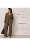 Women's Diagonel Fabric Sequin Embroidered Bomber Jacket Pants Bottom Top Set Mta2469 - 4