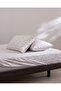 Octave single 100% cotton ranforce printed elastic sheet set - beige