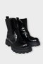 Rubber Detailed Thick Sole Girls' Boots Black - Black - 2