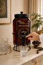 4 Liter Glass Hajj Umrah Catering Dispenser with Faucet and Metal Stand with Kaaba Pattern - 3