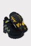 Fur-lined cold and water resistant zippered children's boot black - yellow - 5