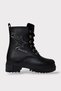 Girls' Boots with Fur Inside and Zipper Black - Smoked