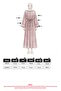 Belt Detailed Dress 0010-1 - Bordo - 6