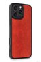 Zngzrmll iPhone 16 Pro Max Case Aras Leather Cover (180734) - Red - 2