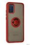 Zngzrmll Galaxy A02S Case Montreal Ringed Silicone Cover (192709) - Red - 2