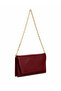 Rosso Zarf Model Chain Strap Hand and Shoulder Bag Claret Red